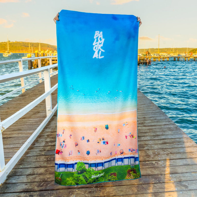 Wandrful Beach Towel Balmoral. Sand-free, eco-friendly, designer, beach towels.