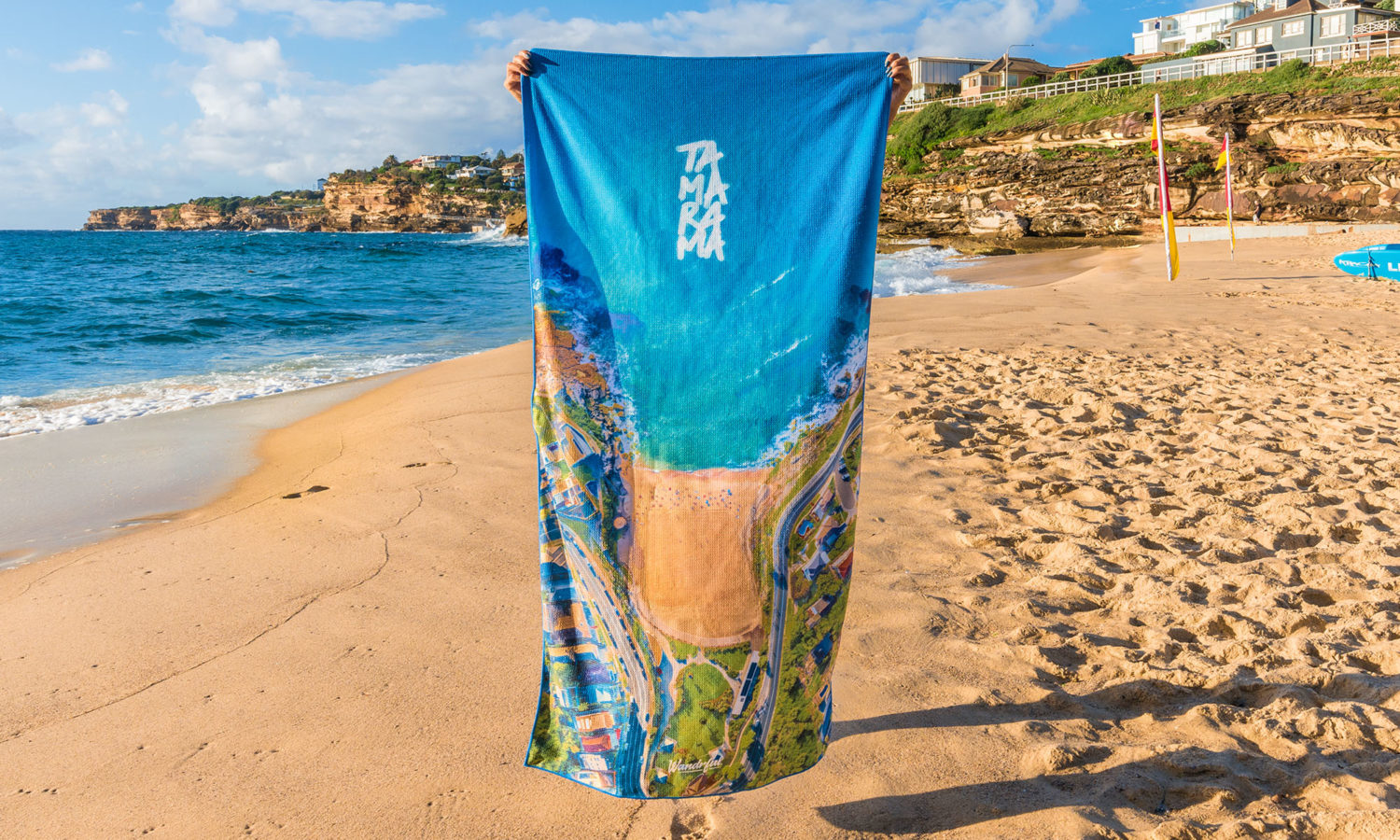 Wandrful Beach Towel Tamarama. Sand-free, eco-friendly, designer, towels.