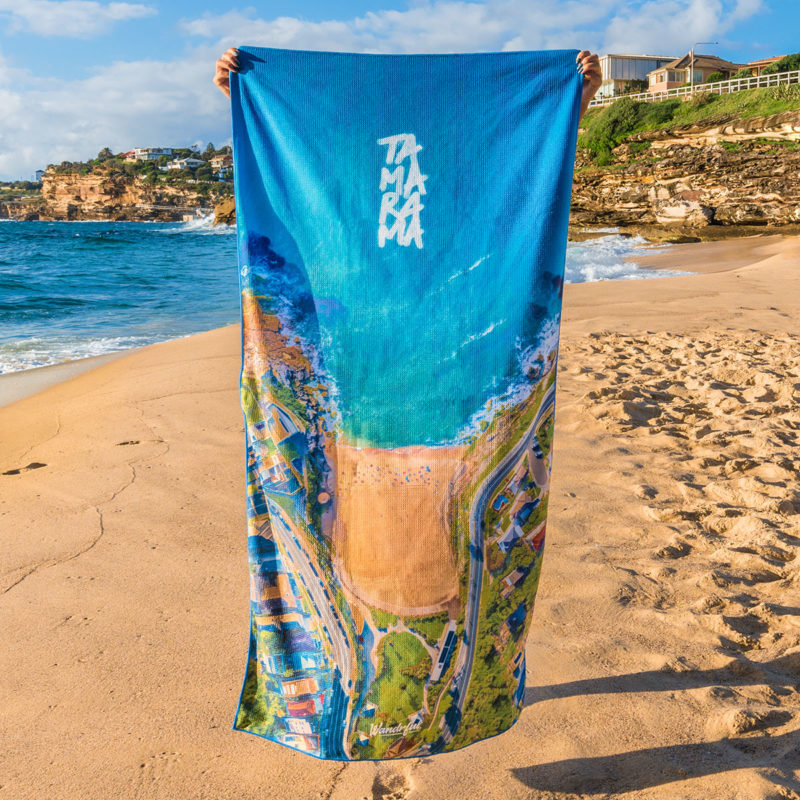 Wandrful Beach Towel Tamarama. Sand-free, eco-friendly, designer, towels.
